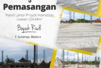 Pemasangan panel lantai di Sumenep