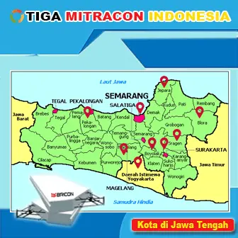 Penggunaan Panel Lantai Bricon di Kota Kota Jawa Tengah dan Jogja