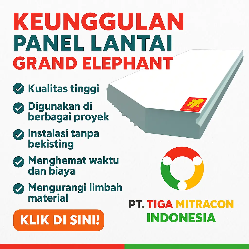 Keunggulan Panel Lantai Grand Elephant 2025 + Jasa Pasang | Cepat, Kokoh & Bergaransi | Tiga Mitracon Indonesia