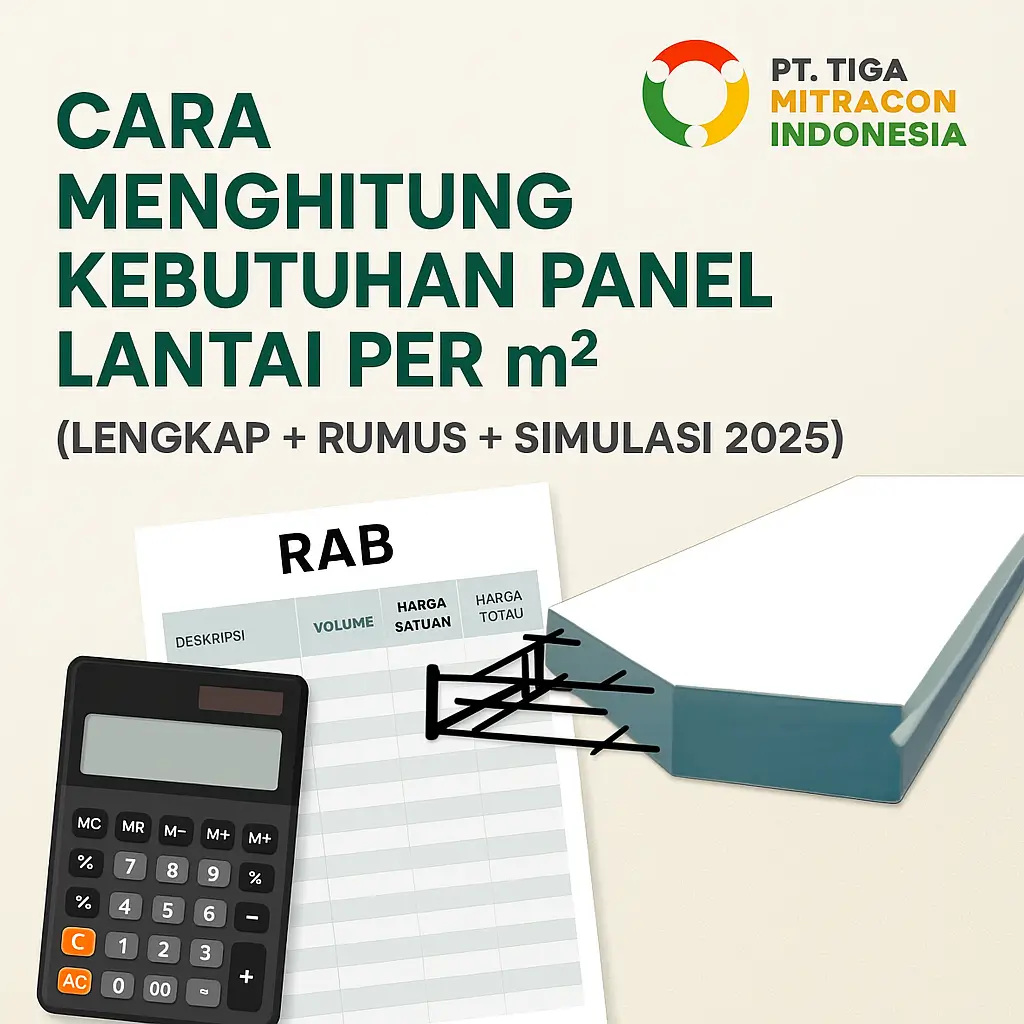 Cara Menghitung Kebutuhan Panel Lantai per m² 2025 | Lengkap & Akurat