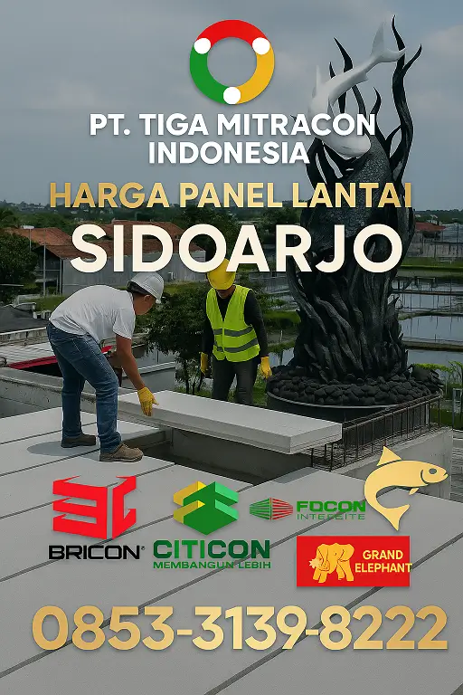 Harga Panel Lantai Sidoarjo 2025 – Citicon, Grand Elephant, Bricon & Focon