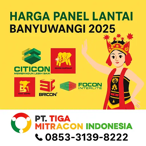 Harga Panel Lantai Banyuwangi 2025 – Citicon & GE & Bricon & Focon