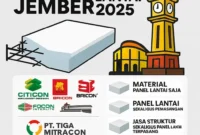 Harga Panel Lantai Jember 2025 | Citicon, GE, Bricon, Focon Terpasang