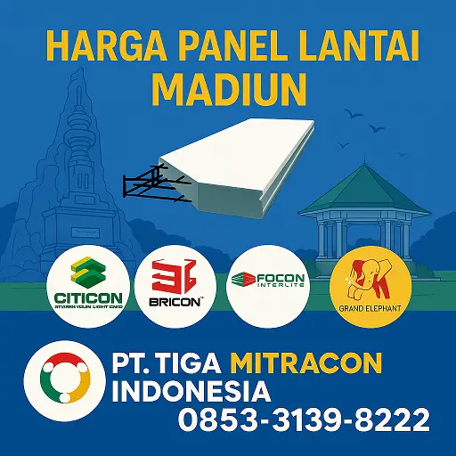 Harga Panel Lantai Madiun 2025 | Citicon, Grand Elephant, Bricon, Focon