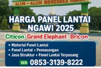 Harga Panel Lantai Ngawi 2025 – Citicon, Grand Elephant, Bricon, Focon | Pasang & Paket Struktur