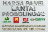 Harga Panel Lantai Probolinggo 2025 Harga Panel Lantai Probolinggo 2025 | Citicon, GE, Bricon, Focon