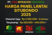 Harga Panel Lantai Situbondo 2025 – Citicon, GE, Bricon & Focon | Termurah & Terpasang