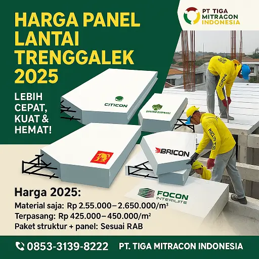 Harga Panel Lantai Trenggalek 2025 | Citicon, GE, Bricon, Focon