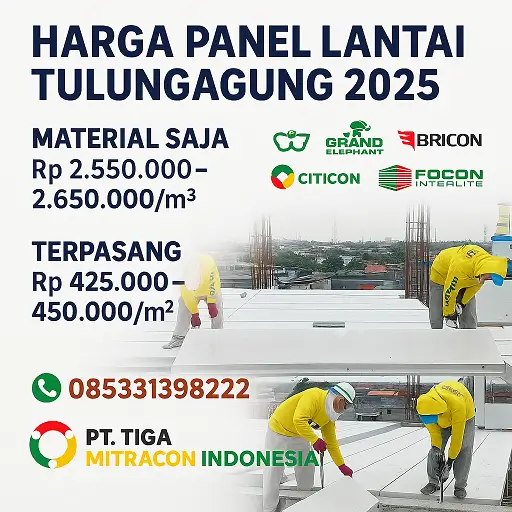 Harga Panel Lantai Tulungagung 2025 – Citicon, GE, Bricon, Focon Terpasang