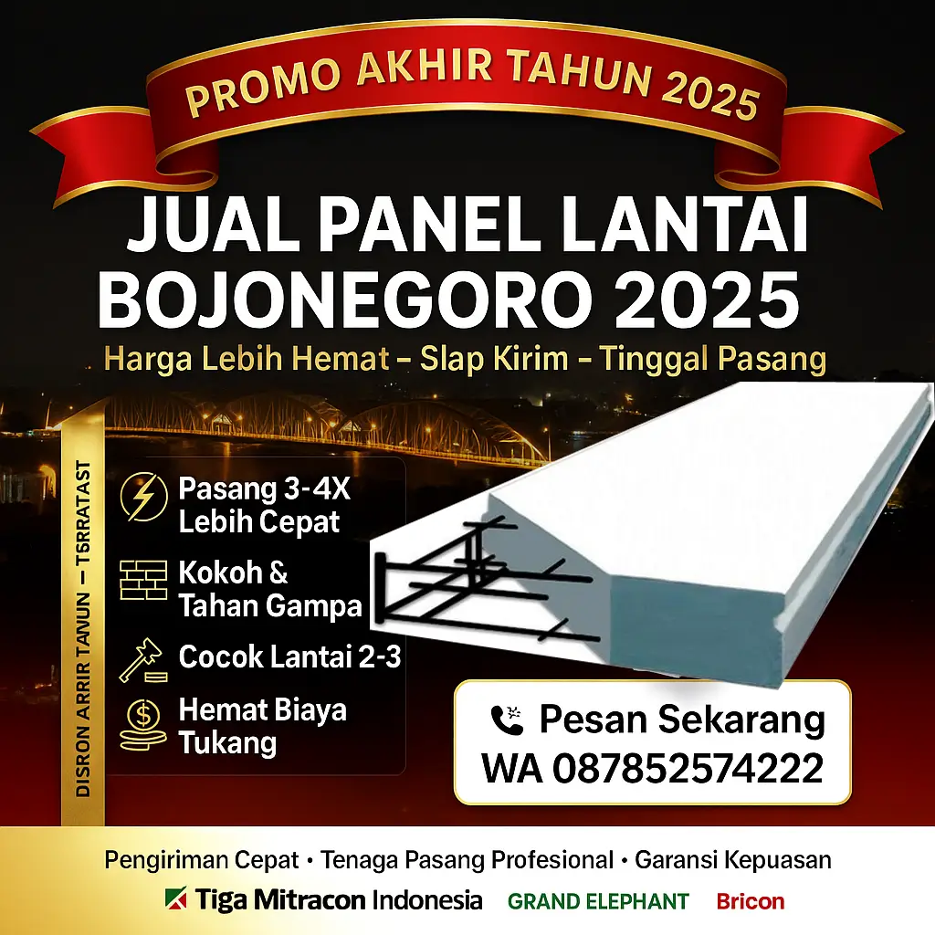 Jual Panel Lantai Bojonegoro 2025 – Promo Akhir Tahun Terbesar