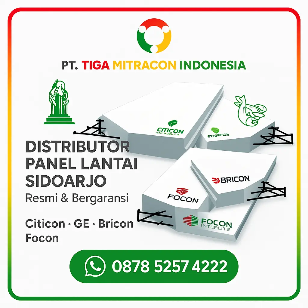 Jual Panel Lantai Sidoarjo 2025 | Harga Termurah & Resmi – Citicon, GE, Bricon, Focon