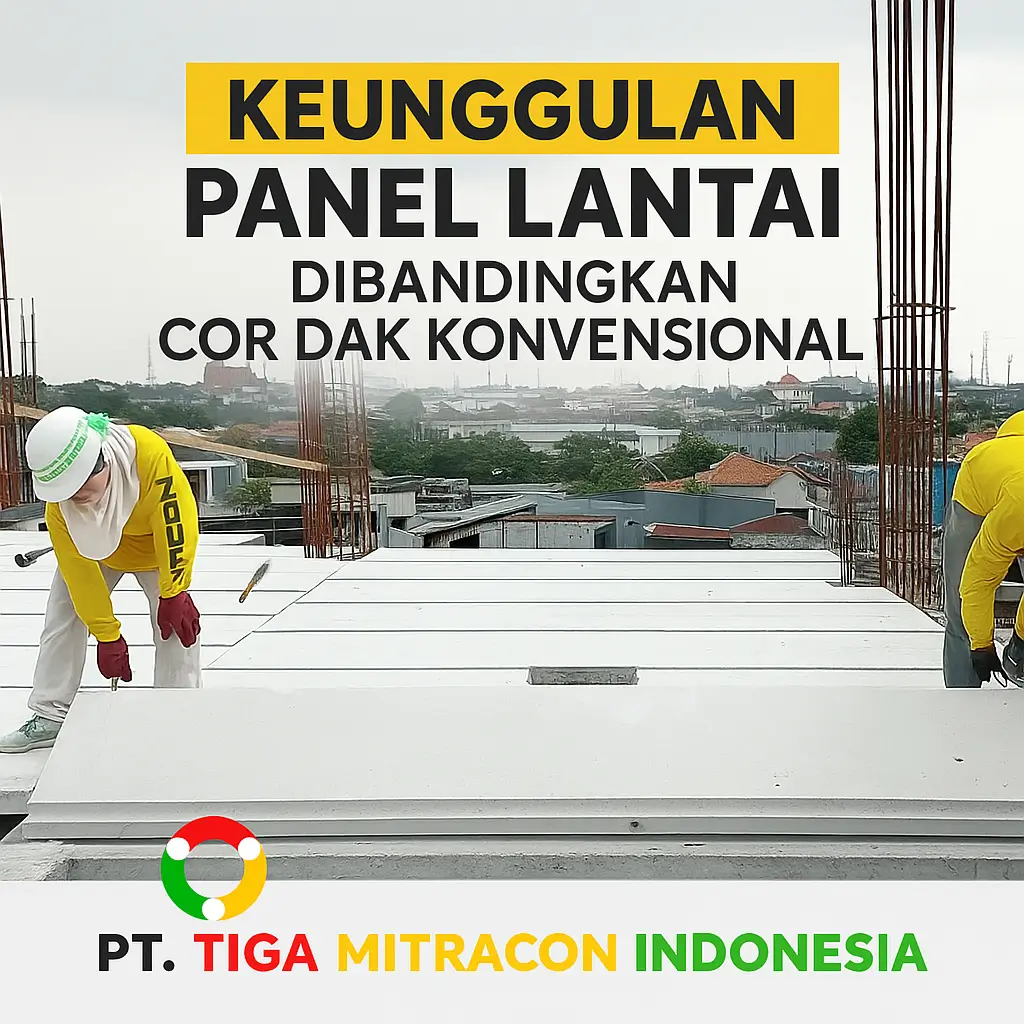 Keunggulan Panel Lantai vs Cor Dak Konvensional 2025 – Lengkap & Akurat