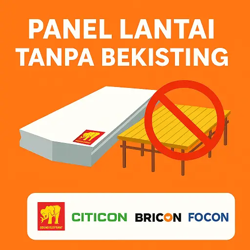 Panel Lantai Tanpa Bekisting
