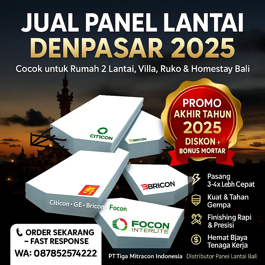 Jual Panel Lantai Denpasar 2025 – Harga Promo Akhir Tahun Termurah