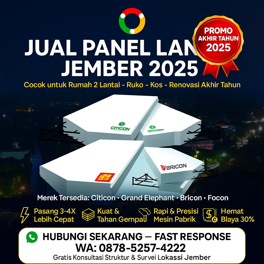 Jual Panel Lantai Jember 2025 – Promo Akhir Tahun Termurah & Terlengkap