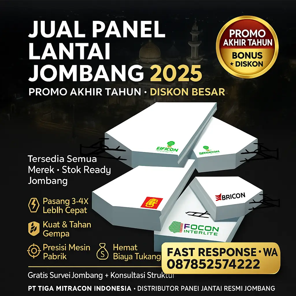 Jual Panel Lantai Jombang 2025 – Harga Promo Akhir Tahun Termurah
