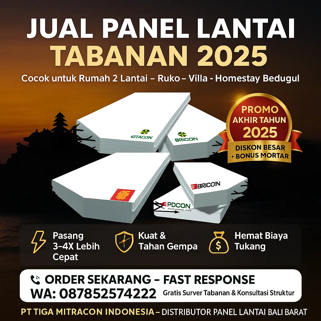 Jual Panel Lantai Tabanan 2025 – Harga Promo Akhir Tahun Termurah