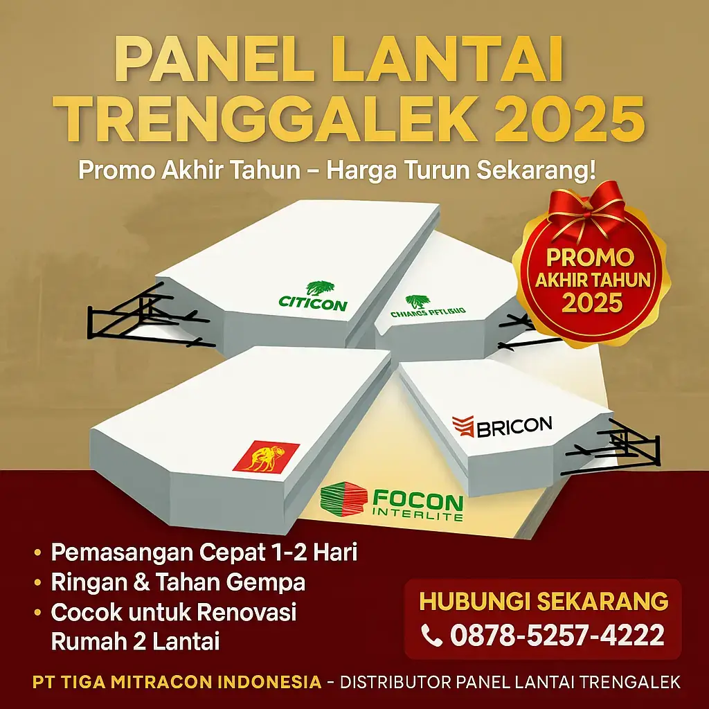 Jual Panel Lantai Trenggalek 2025 – Promo Akhir Tahun Termurah