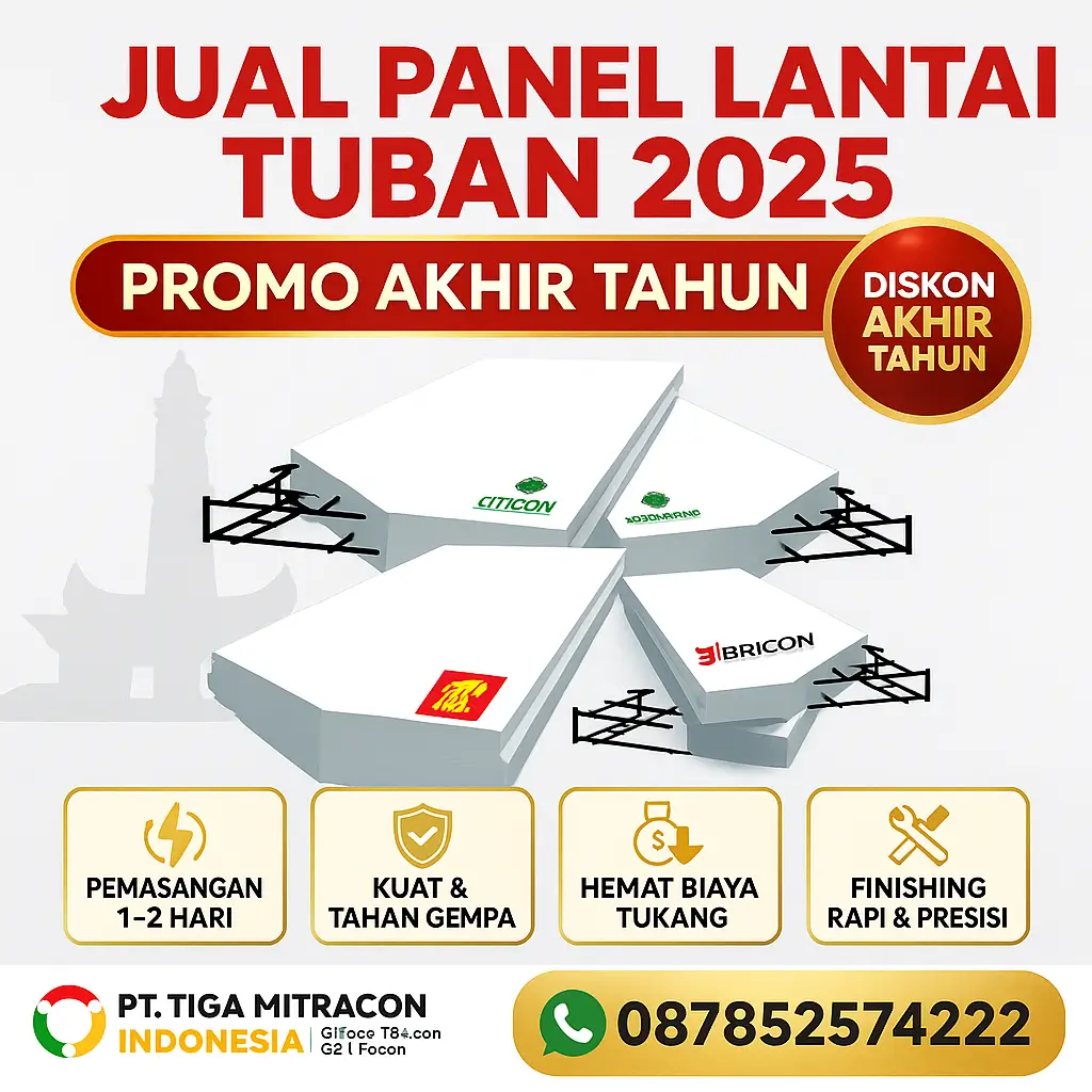 Jual Panel Lantai Tuban 2025 – Harga Promo Akhir Tahun Termurah