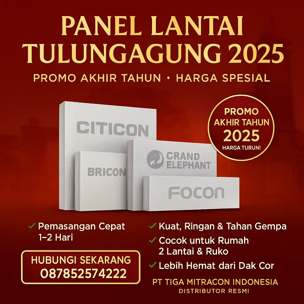 Jual Panel Lantai Tulungagung 2025 – Promo Akhir Tahun Termurah