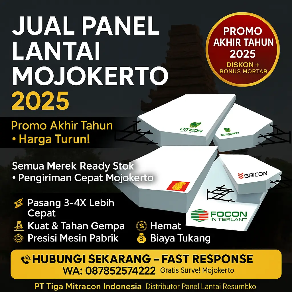 Jual Panel Lantai Mojokerto 2025 – Harga Promo Akhir Tahun Terbaik