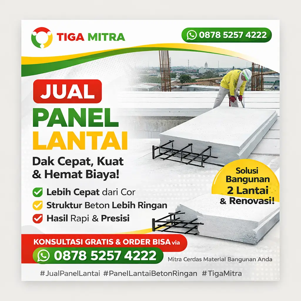 Jual Panel Lantai 2026 | Dak Cepat, Kuat & Hemat – Tiga Mitra
