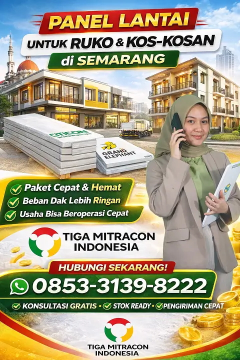 Panel Lantai untuk Ruko & Kos-Kosan di Semarang